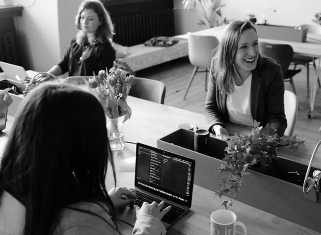 3 empowered women at work.